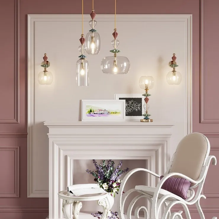 Лампа настольная Caramelle Pink