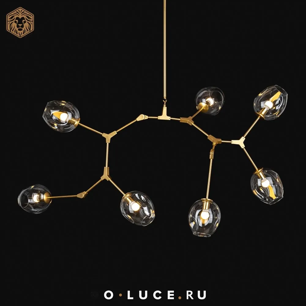 Люстра Branching Bubbles 7 Gold