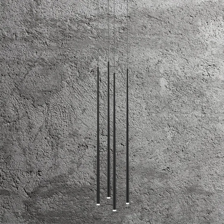 Люстра Slim 4 Black Round в стиле Vibia