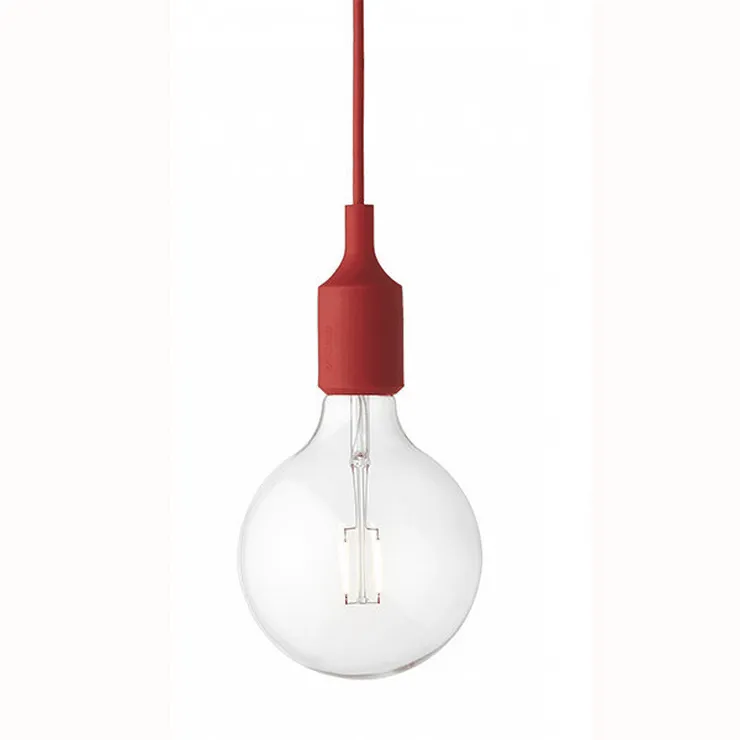Светильник E27 Color  Красный в стиле Muuto