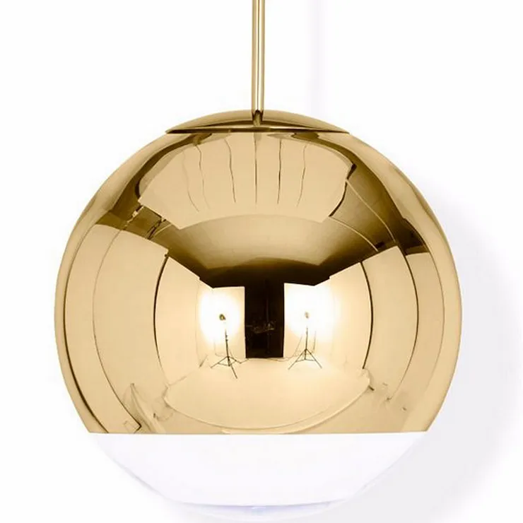 Светильник Mirror Ball Gold D50 в стиле Tom Dixon