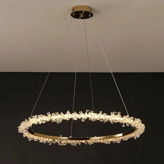 Люстра Halo Crystal Pendant Lamp золото D110