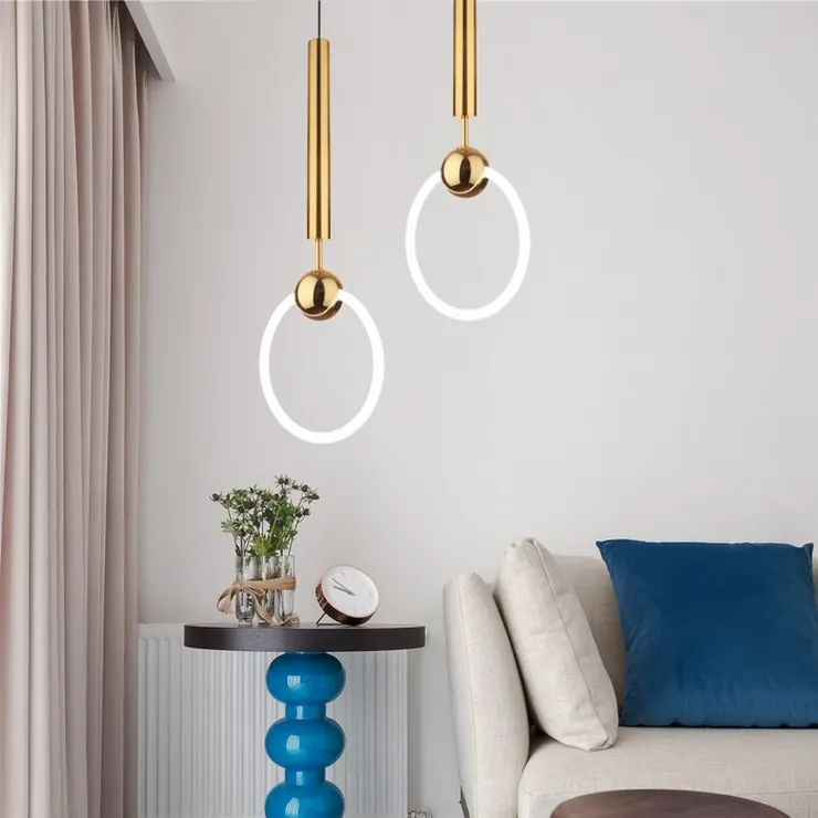 Светильник Ring Light Gold D20 в стиле Lee Broom