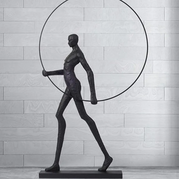 Торшер Man carries light circle