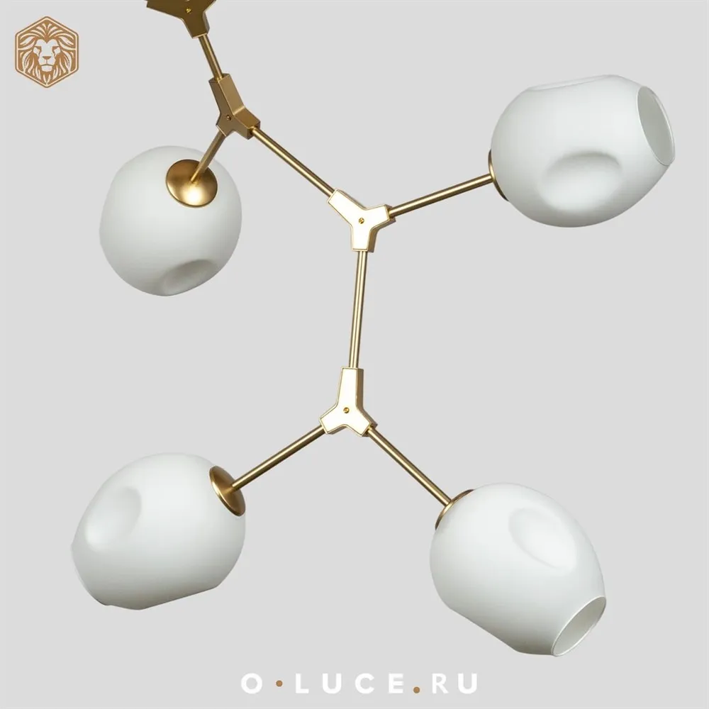 Люстра Branching Bubbles 11 Gold в стиле Lindsey Adelman