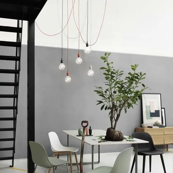 Светильник E27 Color  Белый в стиле Muuto