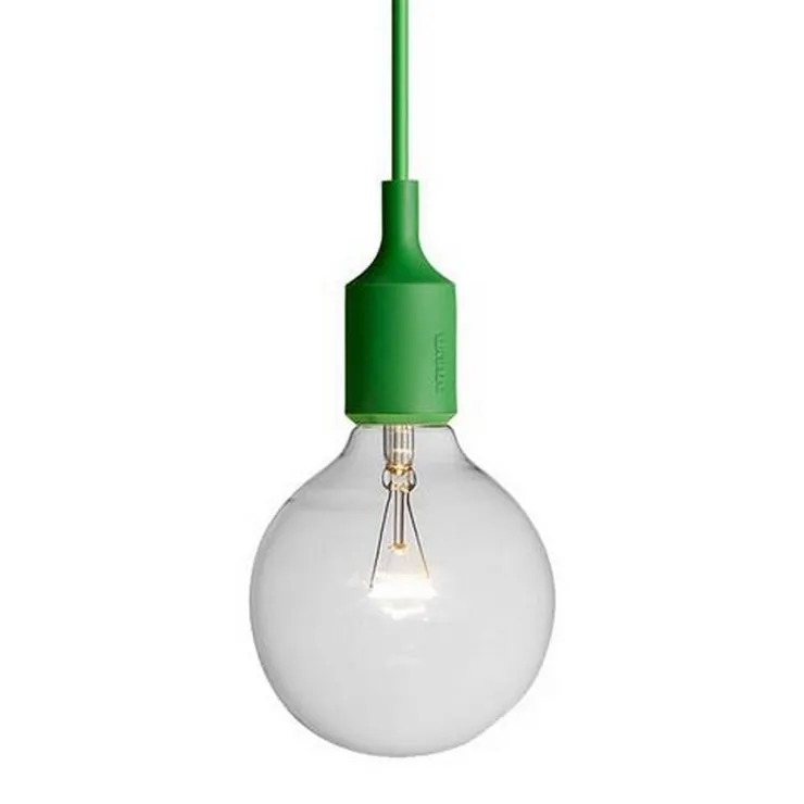 Светильник E27 Color  Зеленый в стиле Muuto