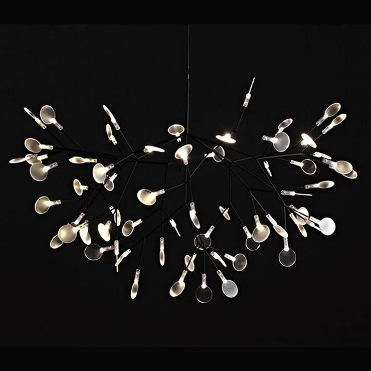 Люстра Heracleum 2 D98  черный в стиле Moooi