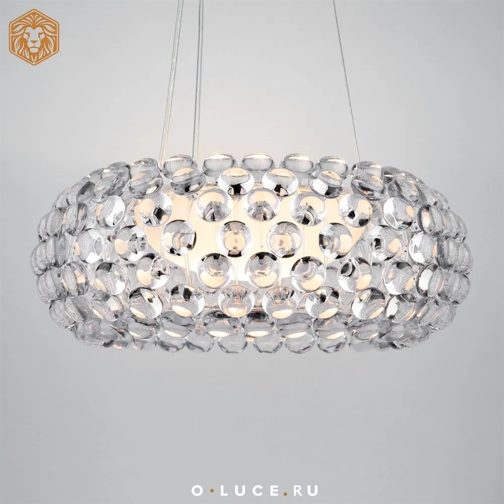 Люстра подвесная Caboche Clear D65 в стиле Foscarini