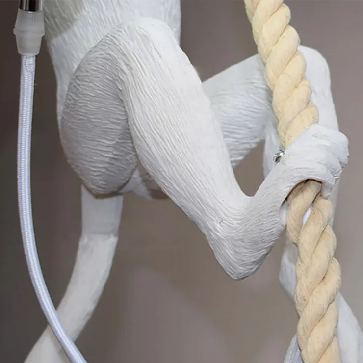 Светильник Monkey Обезьяна с Лампой White левая в стиле Seletti