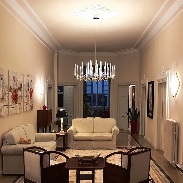 Люстра 12 Round Chandelier Gold D70 в стиле Il Pezzo Mancante