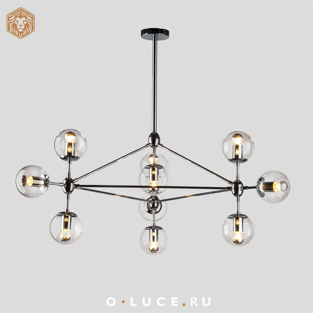 Люстра Modo Chandelier 10 Chrome в стиле Roll&Hill