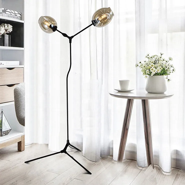 Торшер Branching Bubbles Floor Black в стиле Lindsey Adelman