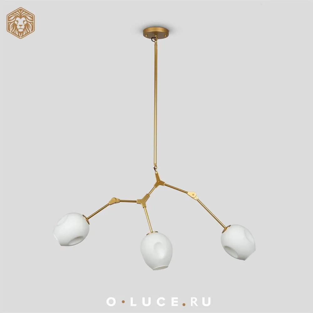 Люстра Branching Bubbles 3 Gold в стиле Lindsey Adelman