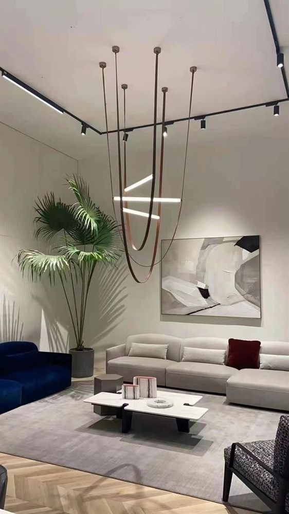 Люстра подвесная Wireline Double M+L в стиле Flos
