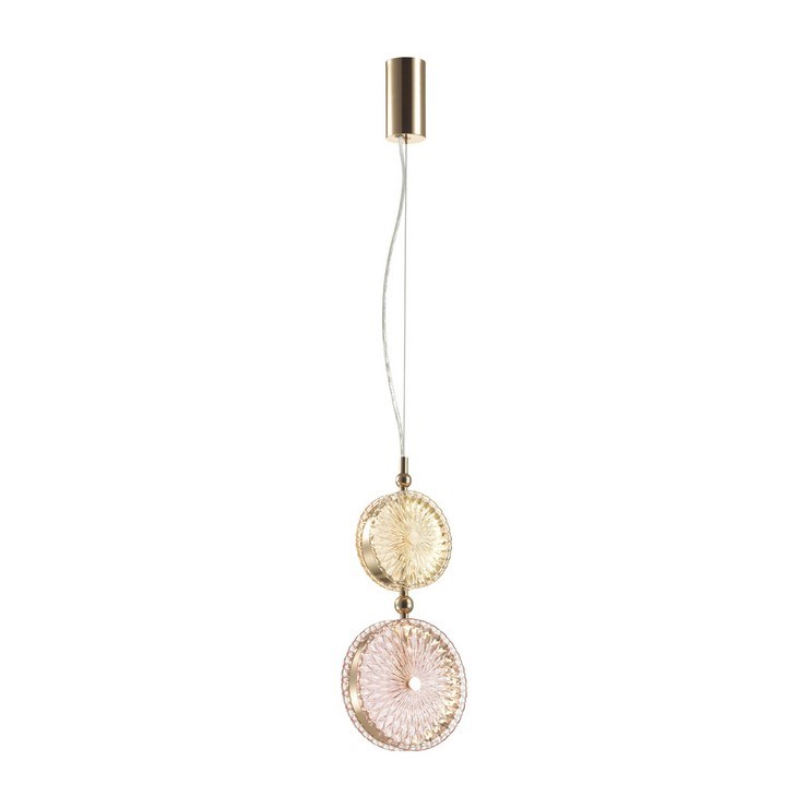 Светильник подвесной Lolly Pop Gold yellow/pink