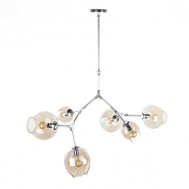 Люстра Branching Bubbles 6 Nickel, шт в стиле Lindsey Adelman