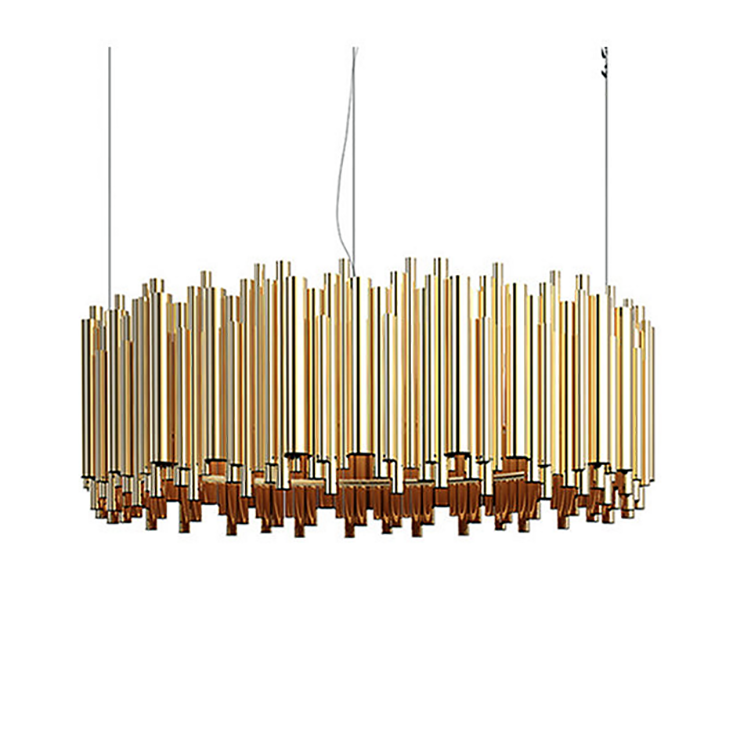 Люстра подвесная Brubeck D60 Gold в стиле Delightful