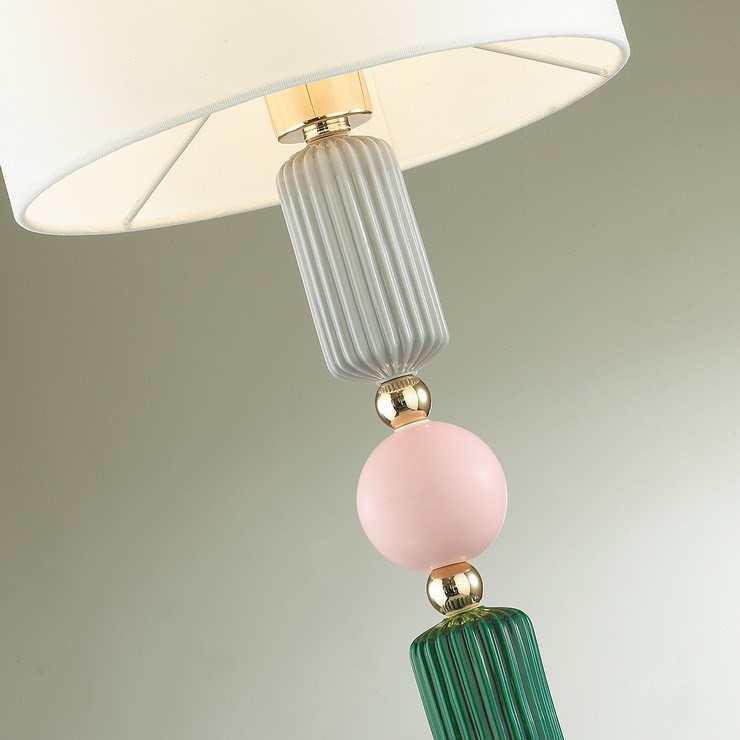 Лампа настольная Caramelle II Gray/Pink/Green
