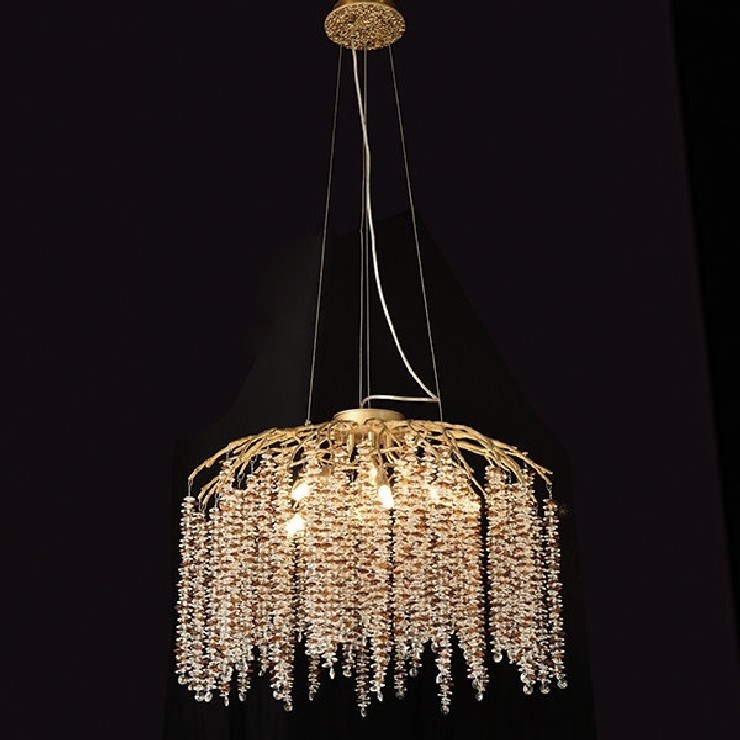 Люстра Sinfonia di Luce Gold Amber Dome D 80 см