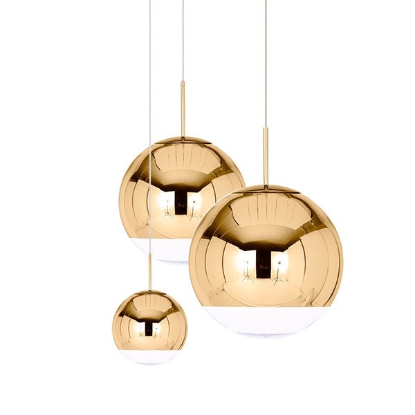 Люстра Mirror Ball Gold II D15/25/30 в стиле Tom Dixon