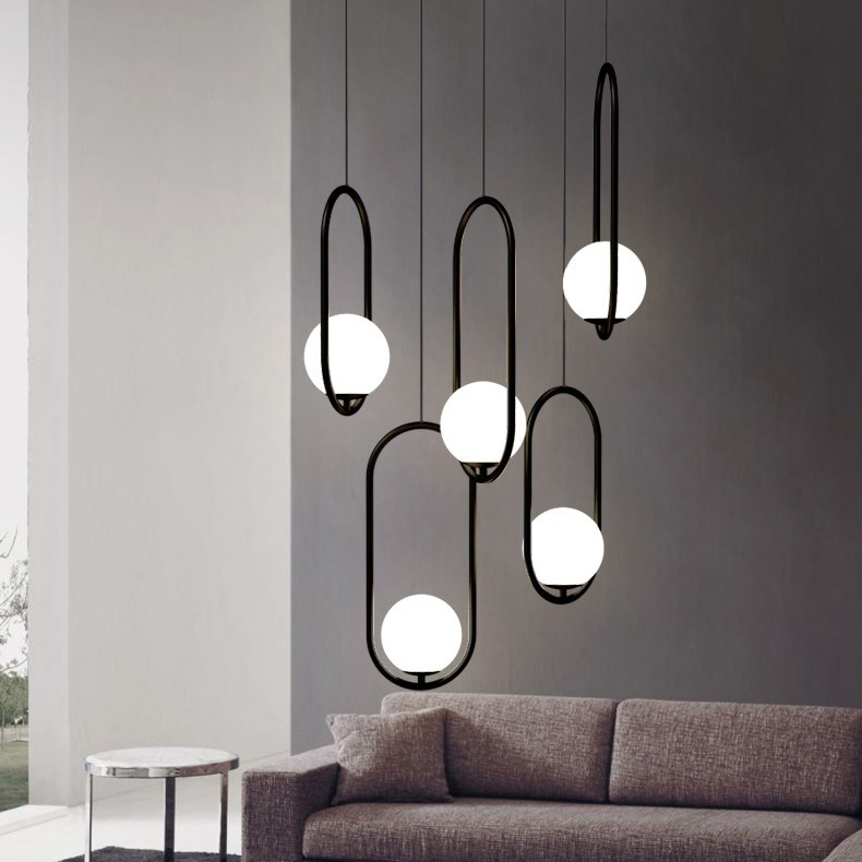 Светильник подвесной HOOP тип B black
