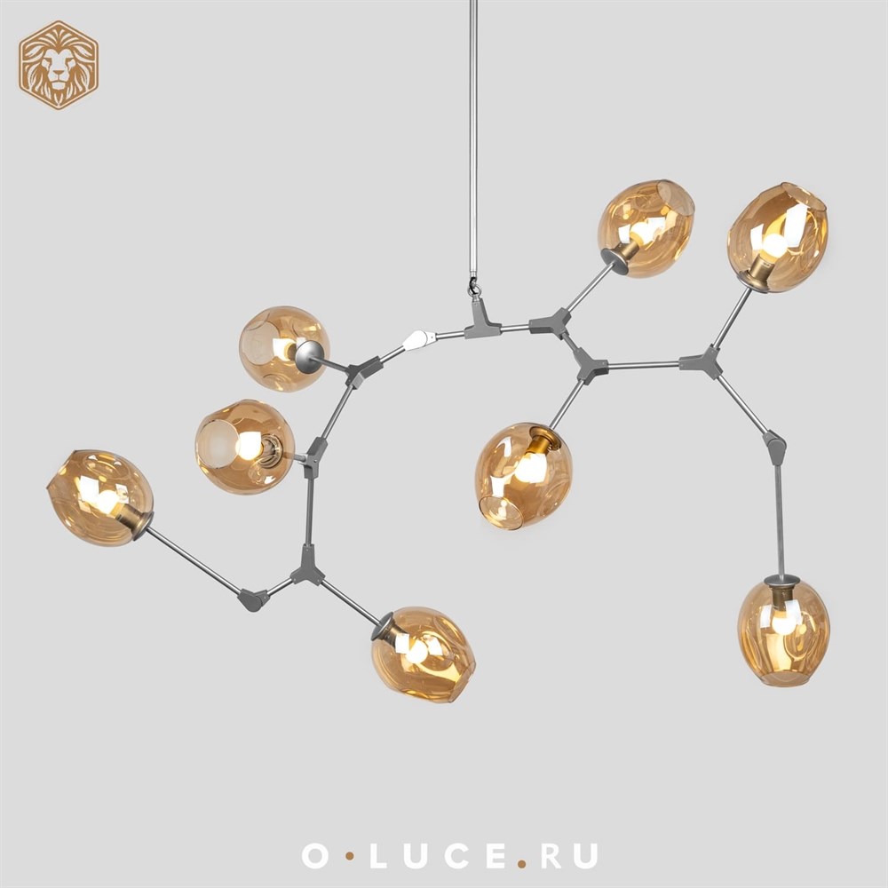 Люстра Branching Bubbles 8 Nickel