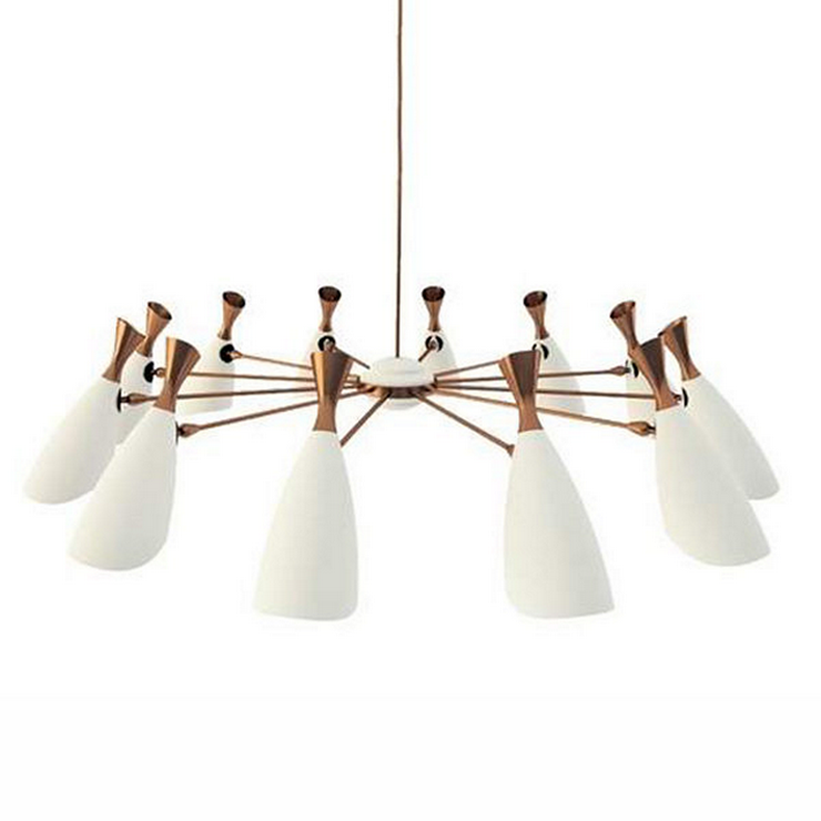 Люстра Duke 12 Round White в стиле Delightful