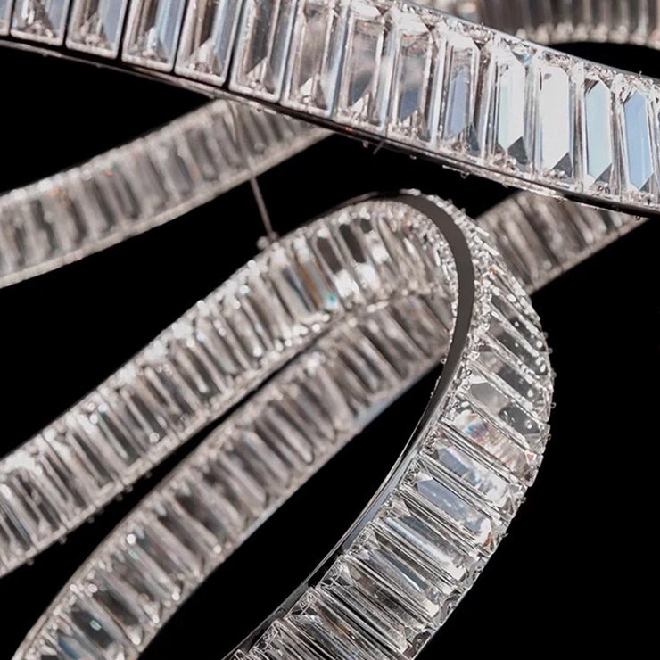 Люстра подвесная Bertolda spiral Silver D100
