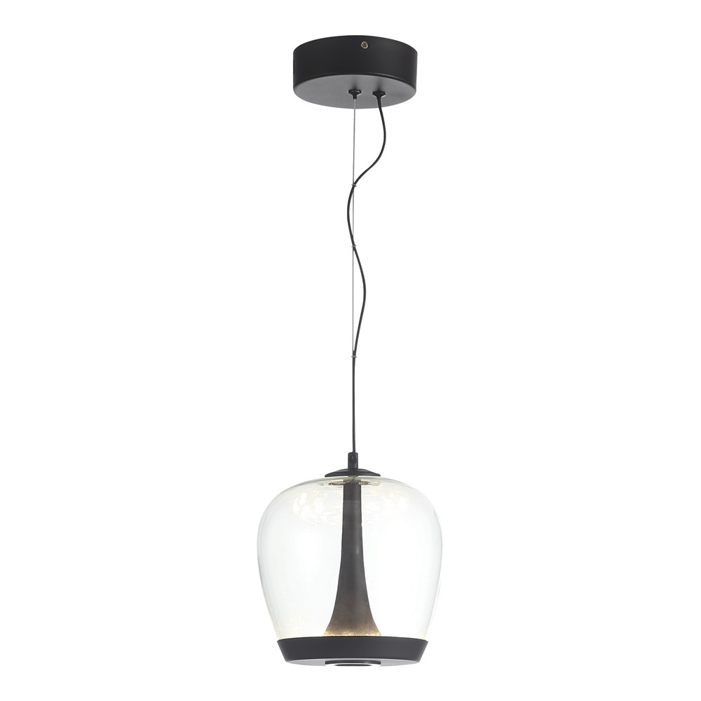 Светильник подвесной Volcano Black/Transparent
