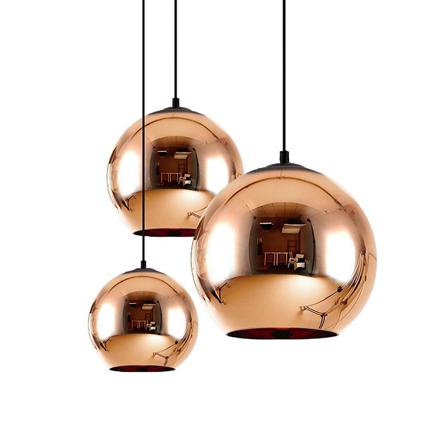 Люстра Copper Shade IV D20/30/45 в стиле Tom Dixon
