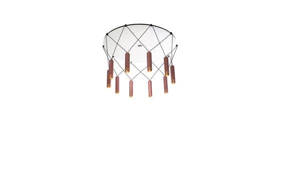 Люстра подвесная Brixton Cluster Copper 10