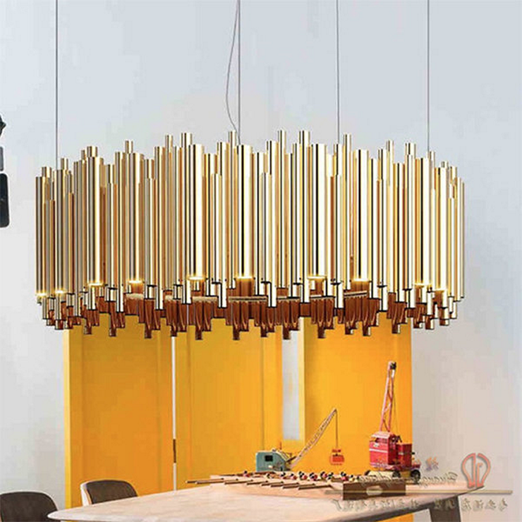Люстра подвесная Brubeck D60 Gold в стиле Delightful