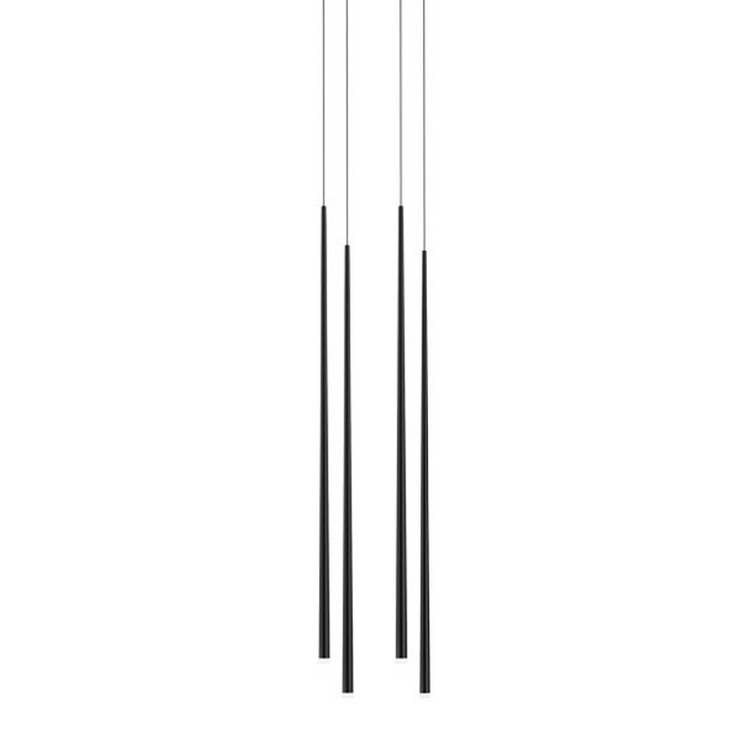 Люстра Slim 4 Black Square в стиле Vibia