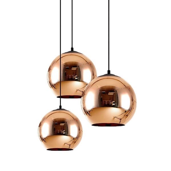 Люстра Copper Shade I D20/25/30 в стиле Tom Dixon