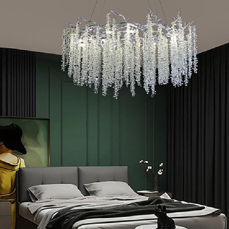 Люстра Sinfonia di Luce Silver Oval  L 120 см