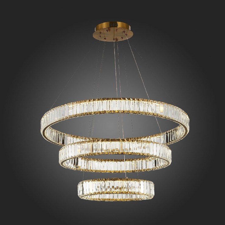 Люстра подвесная Bertolda Verical Brass Brass 3 80/60/40