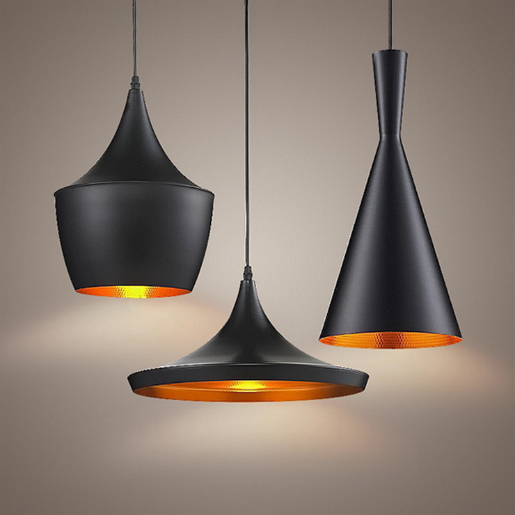 Светильник Beat Light Fat Black в стиле Tom Dixon