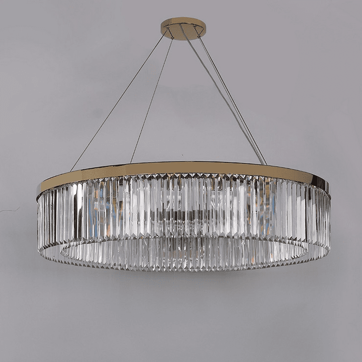 Люстра New York, Gold Clear crystal D110*H23/123 cm
