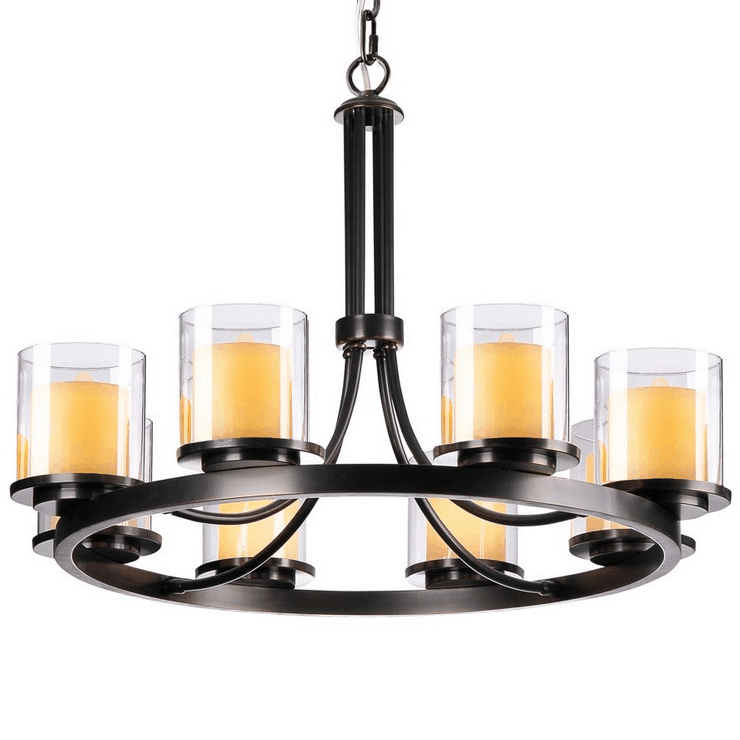 Люстра Minneapolis, Black+gold Shade glass D82*H55/145 cm