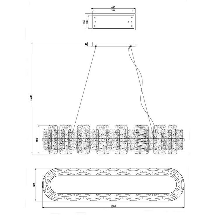 Люстра Dea L138 Gold