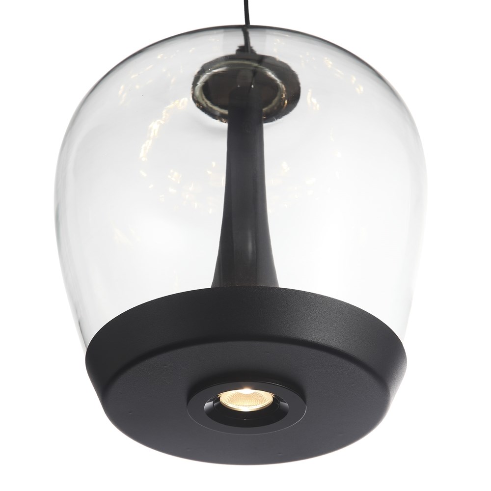 Светильник подвесной Volcano Black/Transparent
