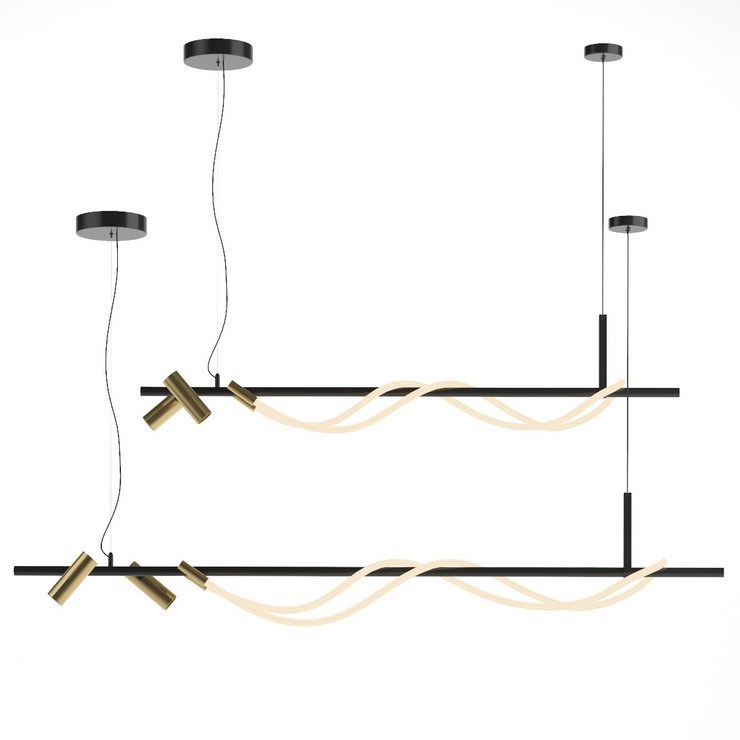 Люстра подвесная Tracer Bar  L144 Gold