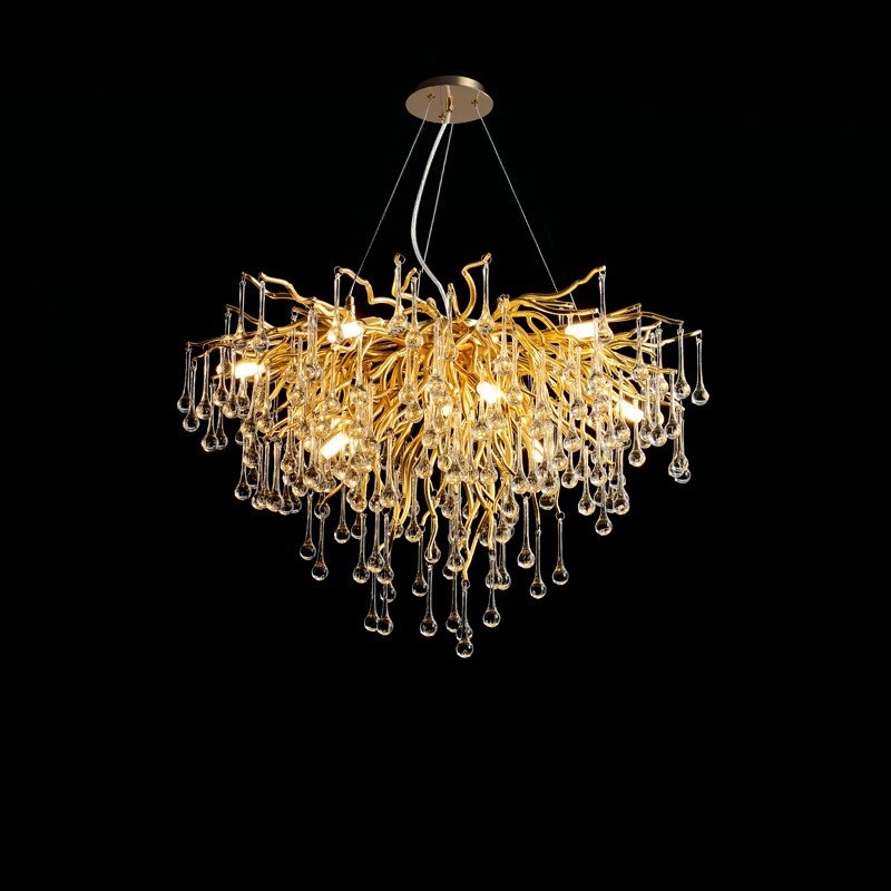 Люстра Droplet Chandelier Gold D80