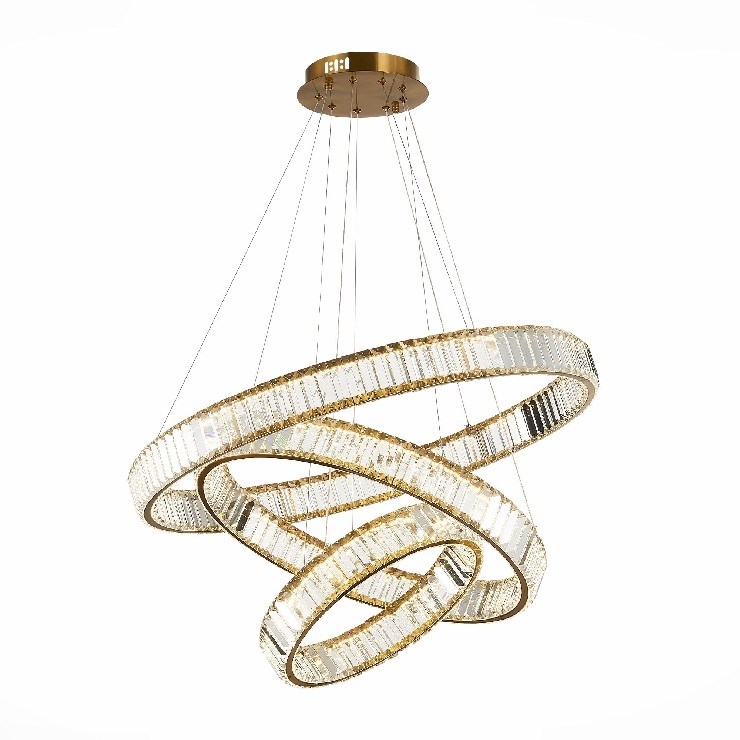 Люстра подвесная Bertolda Verical Brass Brass 3 80/60/40