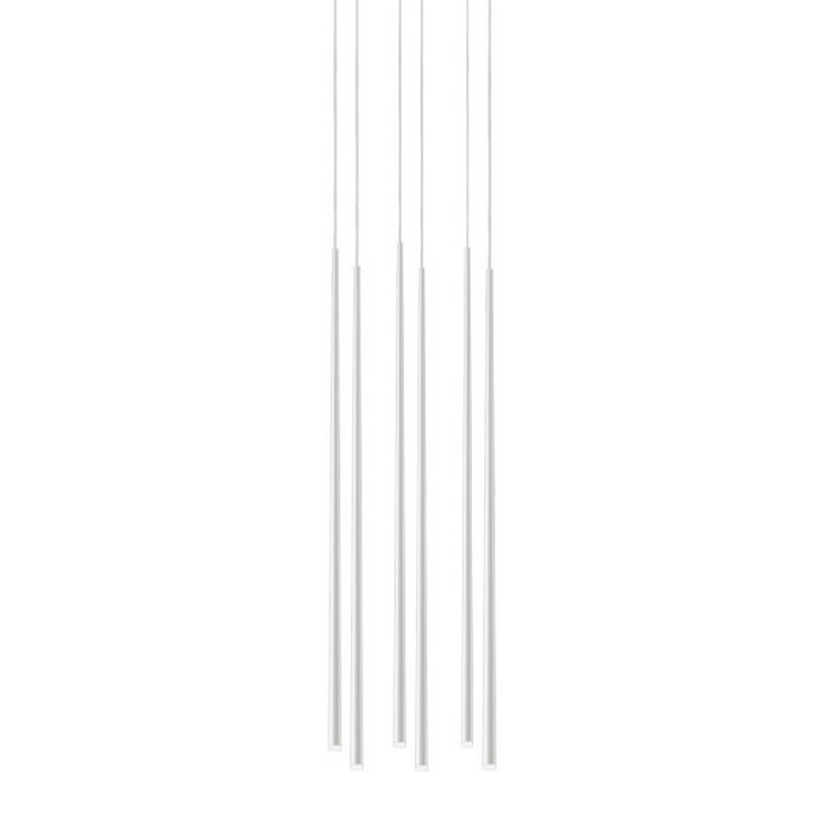 Люстра Slim 6 White Rectangle в стиле Vibia