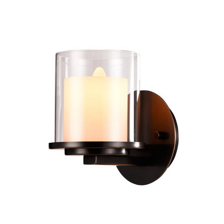 Бра Minneapolis, Black+gold Shade glass L16*H21*Sp19 cm