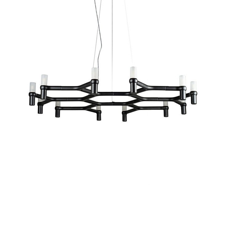 Люстра Crown Plana Mega Black L110 в стиле Nemo