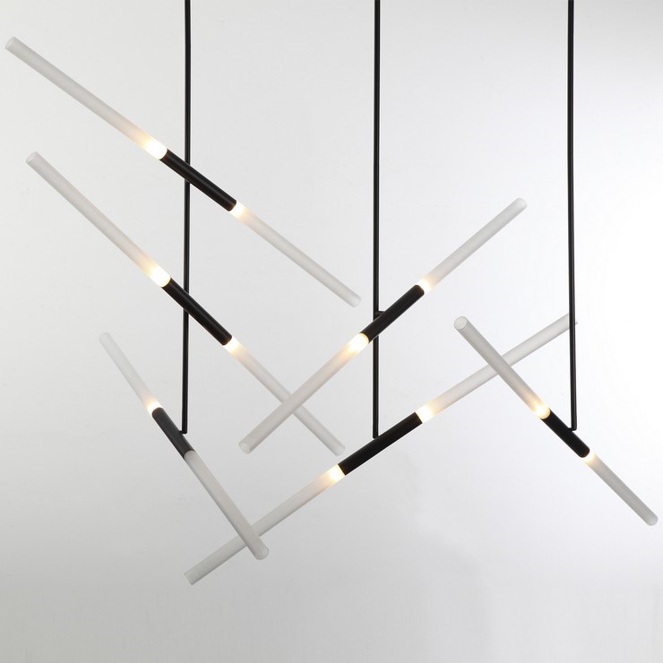 Люстра на штанге Lines II Black