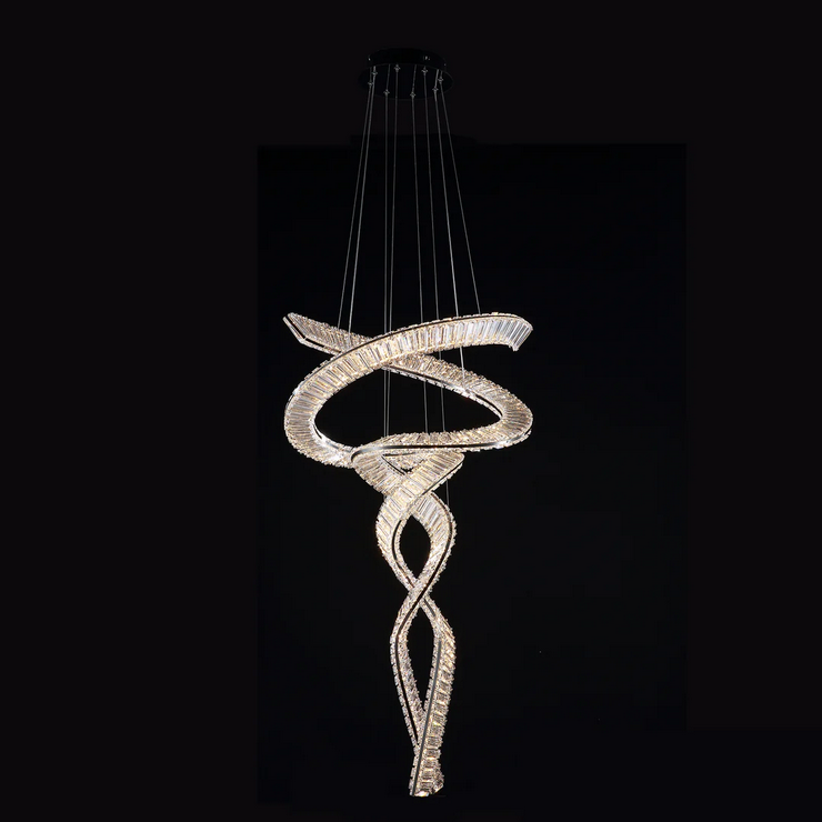 Люстра подвесная Bertolda spiral Silver D120